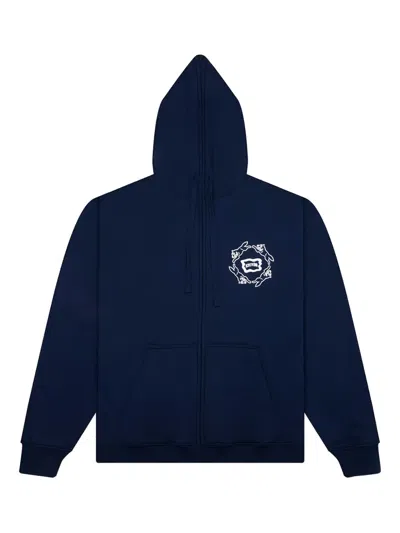 Icecream Graphic-print Hoodie In Blue