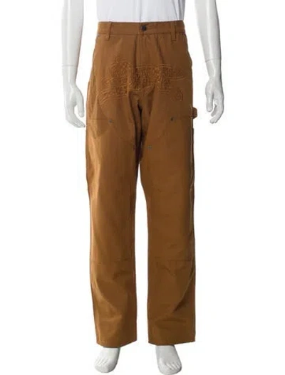 Pre-owned Icecream Graphic Print Pants In Brown