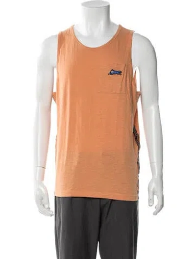 Pre-owned Icecream Graphic Print Scoop Neck T-shirt In Brown