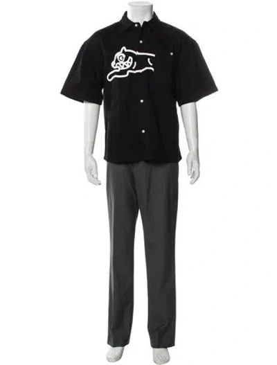 Pre-owned Icecream Graphic Print Short Sleeve Shirt In Black