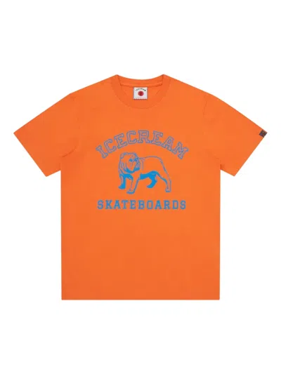 Icecream Graphic-print T-shirt In Orange