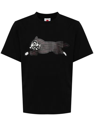 Icecream Graphic Print T-shirt In Black