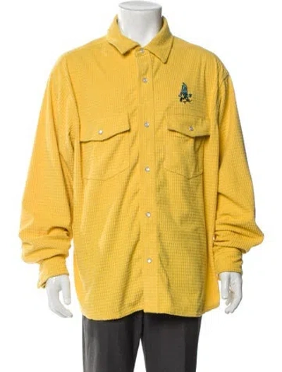 Pre-owned Icecream Graphic Print Utility Jacket In Yellow