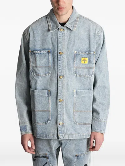 Icecream Graphic-print Denim Jacket In Blue