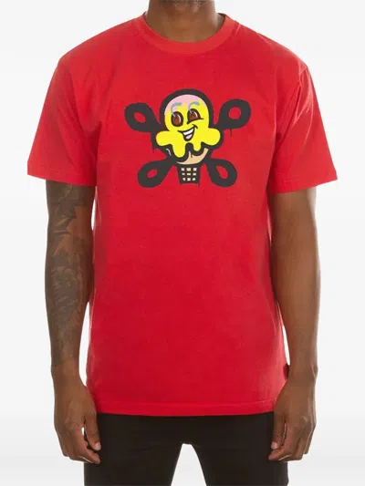 Icecream Graphic-print Short-sleeve T-shirt In Red