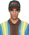 Icecream Green & Brown Running Dog Trucker Cap In Green