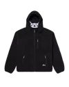 Icecream Grin Zip Front Hoodie In Black