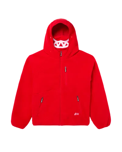 Icecream Kids' Grin Zip Front Hoodie In Racing Red