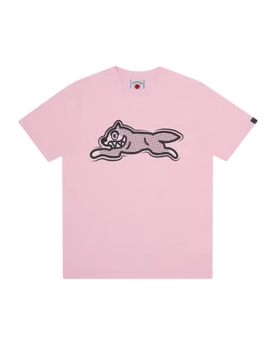 Icecream Kids' Half Tone Running Dog T-shirt In Pink