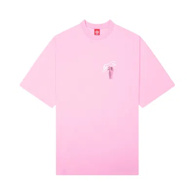 Pre-owned Icecream Handy Short-sleeve Oversized Knit 'prism Pink' | Men's Size Xxl