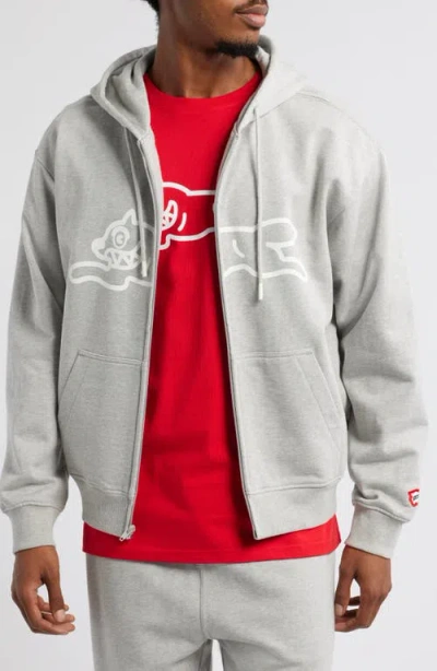 Icecream Haymaker Zip Hoodie In Heather Grey