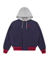 Icecream Hooded Bomber Jacket In Navy