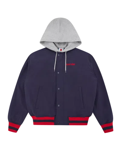 Icecream Kids' Hooded Bomber Jacket In Navy