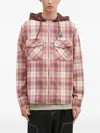 Icecream Hooded Plaid Shirt In Multi