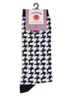 Icecream Houndstooth-pattern Socks In Multi