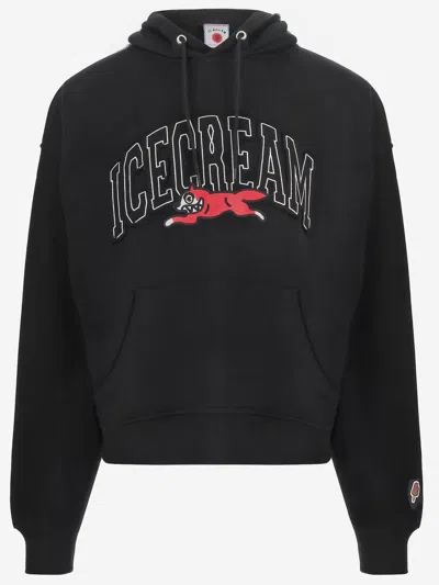 Icecream Ice Cream Logo Graphic Hoodie In Black