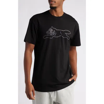 Icecream In The Sky With Diamonds Cotton Graphic T-shirt In Black