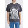 Icecream Invasion Oversize Graphic T-shirt In Gray