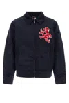 Icecream Mens Navy Work Brand-embellished Boxy-fit Woven Jacket