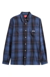 Icecream Jacob Flannel Button-up Shirt In Blue