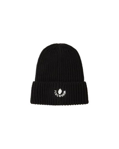 Icecream Japan Kids' Mix Knit Cap In Black