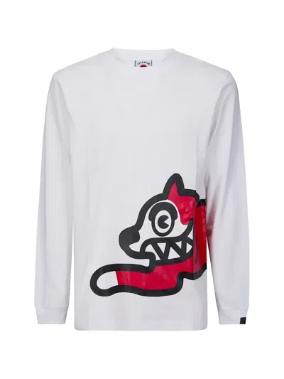 Icecream Jumbo Running Dog Longsleeved In White