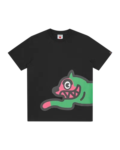 Icecream Kids' Jumbo Running Dog T-shirt In Black