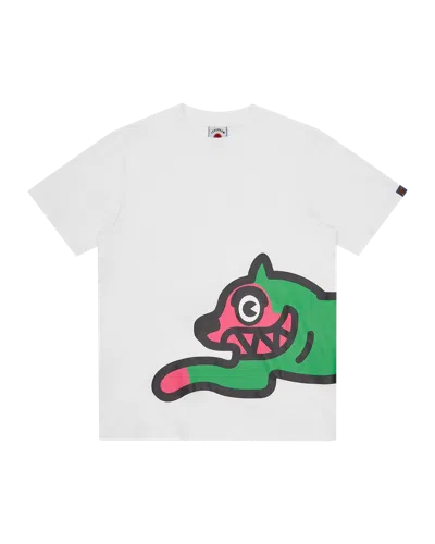 Icecream Kids' Jumbo Running Dog T-shirt In White