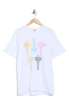Icecream Keys Graphic T-shirt In White