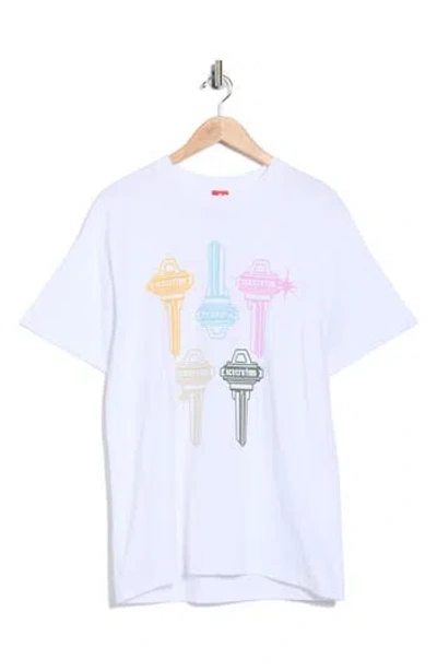 Icecream Keys Graphic T-shirt In White