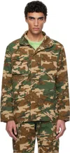 Icecream Khaki Running Dog Woodland Camo M65 Jacket In Multi