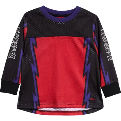 Icecream Kids' Bolt Long Sleeve Mesh Jersey In Red