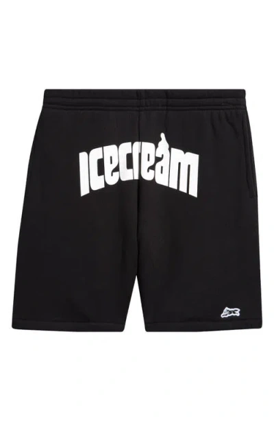 ICECREAM ICECREAM KIDS' CHIPS KNIT COTTON SHORTS