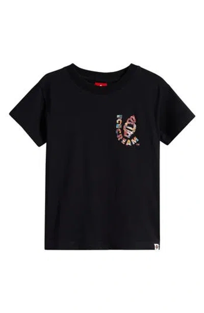 Icecream Kids' Collage Graphic T-shirt In Black