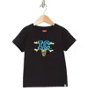 Icecream Kids' Cone Graphic Print T-shirt In Black