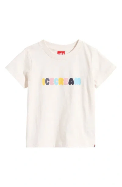 Icecream Kids' Dip N Dots Graphic Cotton T-shirt In Whisper White
