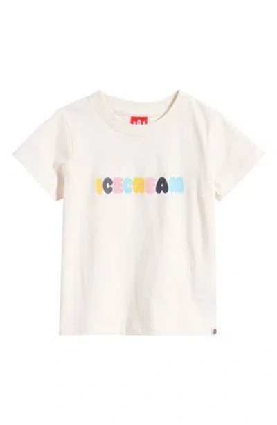 Icecream Kids' Dip N Dots Graphic Cotton T-shirt In White