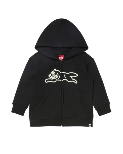 Icecream Kids Dog Town Zip Front Hoodie In Black