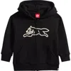 Icecream Kids Dog Town Zip Front Hoodie In Black