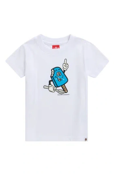 Icecream Kids' Frostbite Graphic T-shirt In White