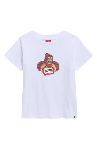 Icecream Kids' Grrr Logo Graphic T-shirt In Red