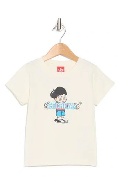 Icecream Kids' Hype Graphic Print T-shirt In Whisper White