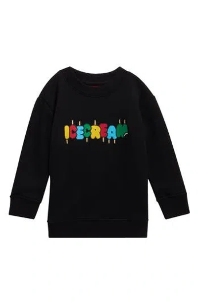 Icecream Kids' Ice Pop Sweatshirt In Black