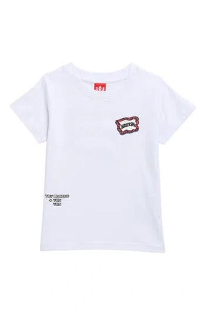 Icecream Kids' Lava Flag Cotton Graphic T-shirt In Blue