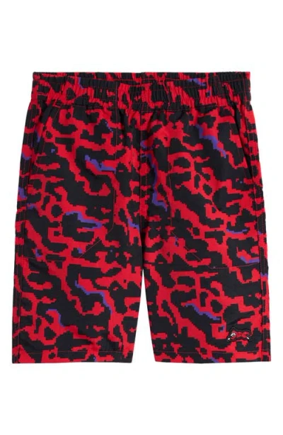 Icecream Kids' Lava Pull-on Shorts In Racing Red