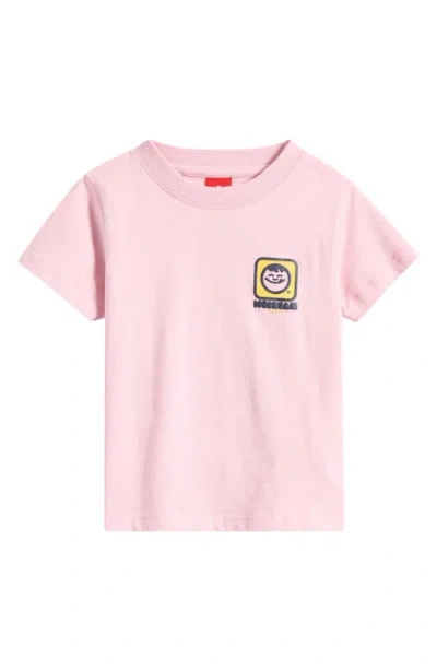 Icecream Kids' Mmmm Cotton Graphic T-shirt In Pink Nectar