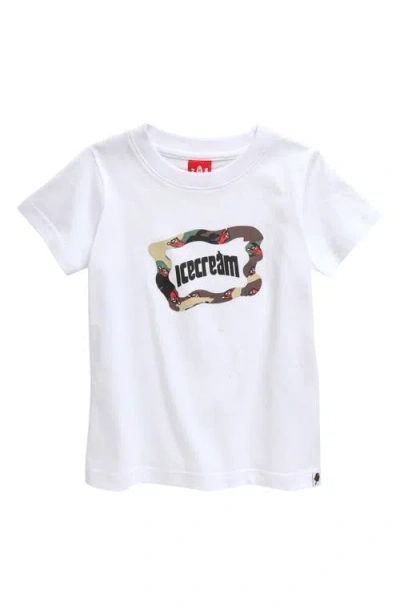 Icecream Kids' Plain Sight Graphic T-shirt In Bleach White