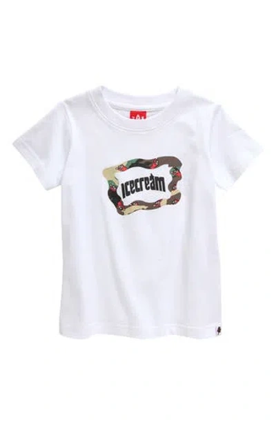 Icecream Kids' Plain Sight Graphic T-shirt In White