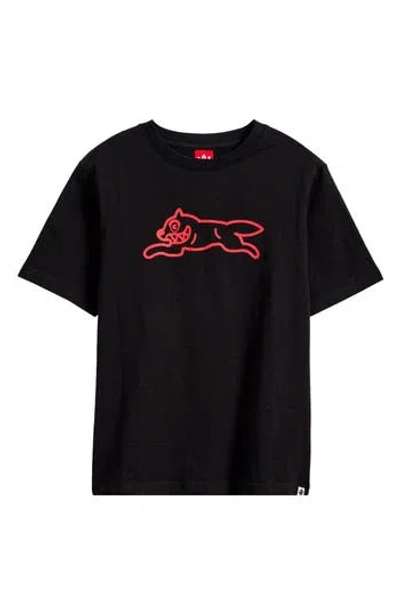 Icecream Kids' Playdate Cotton Graphic T-shirt In Black