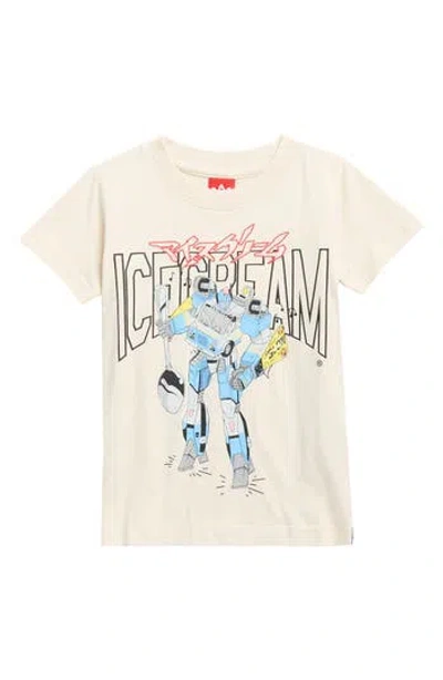 Icecream Kids' Robot Graphic T-shirt In Neutral